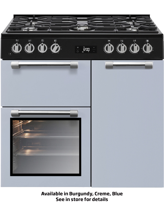BEKO - BRC916GMB: Range Cooker (Multi-functional 90 cm Triple Cavity with Gas Cooktop) AF Home