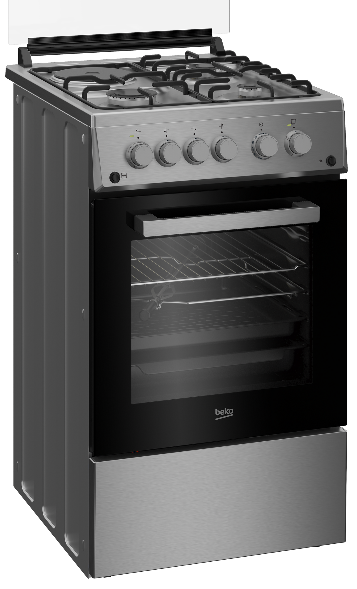 BEKO - FSGT53130DX: Freestanding Cooker (Gas, 50 cm) AF Home