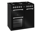 BEKO - BRC916GMB: Range Cooker (Multi-functional 90 cm Triple Cavity with Gas Cooktop) AF Home