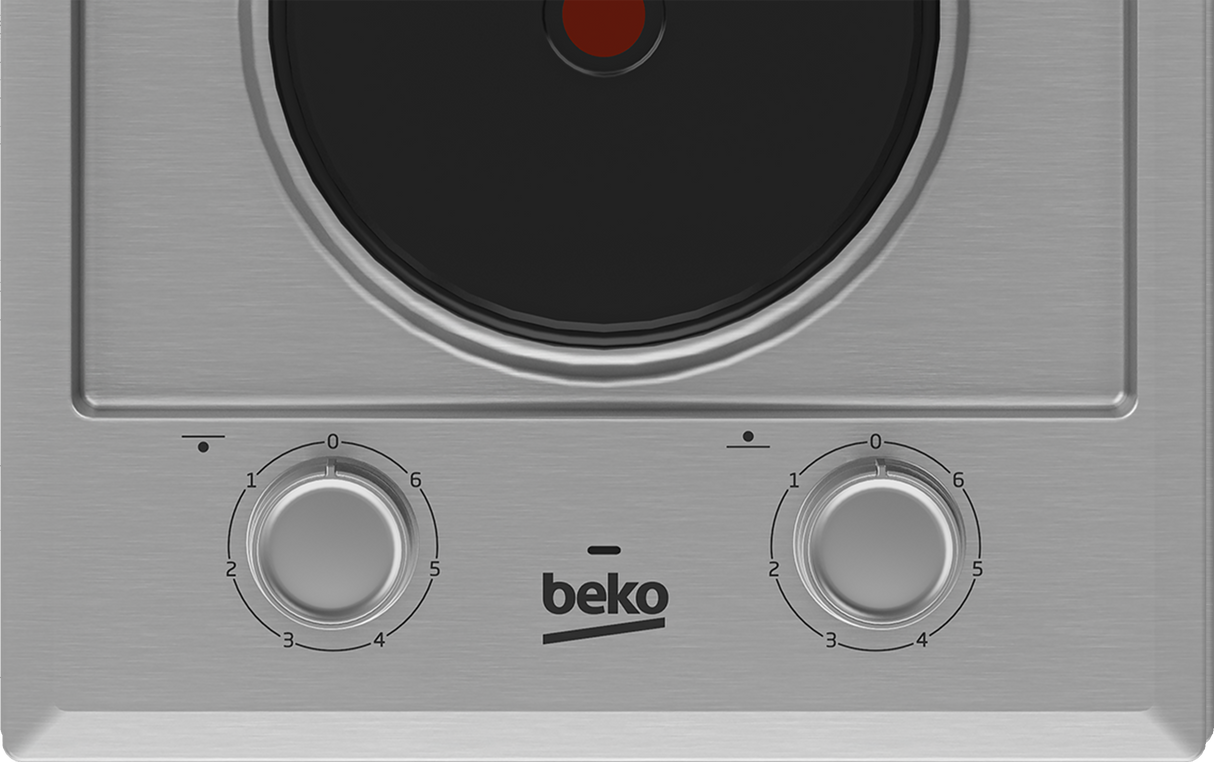 BEKO - HDCE 32201 X: 30 cm, 2 hot plates AF Home