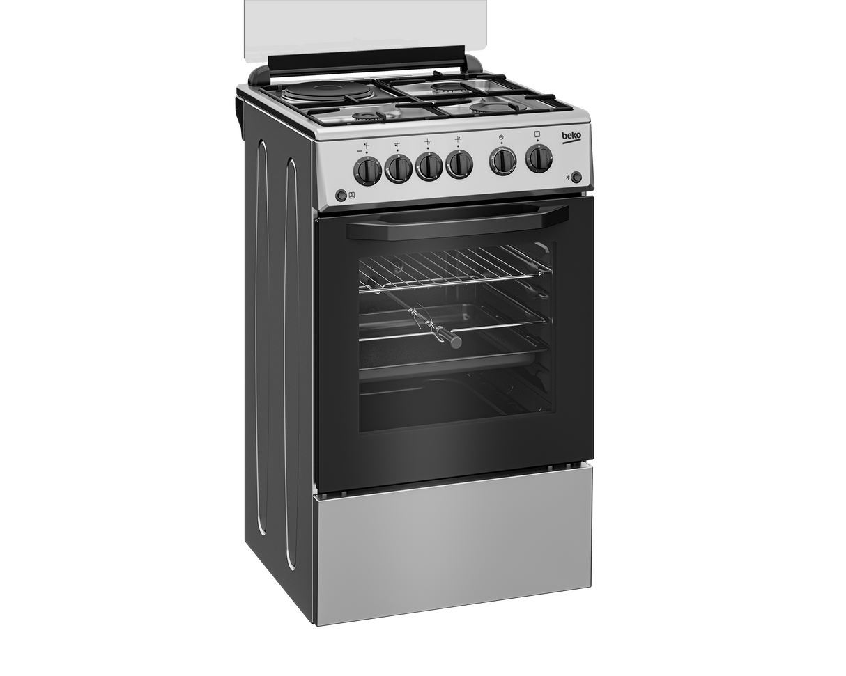 BEKO - FSGT43110GS: Freestanding Cooker (Gas, 50 cm) AF Home