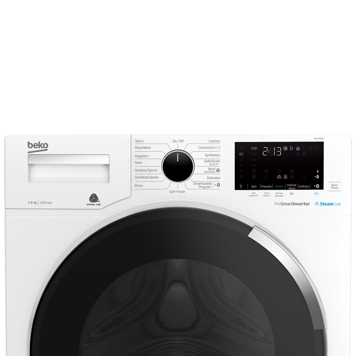 BEKO - WCV9746: 9 kg, 1200 rpm, 15 wash programs AF Home