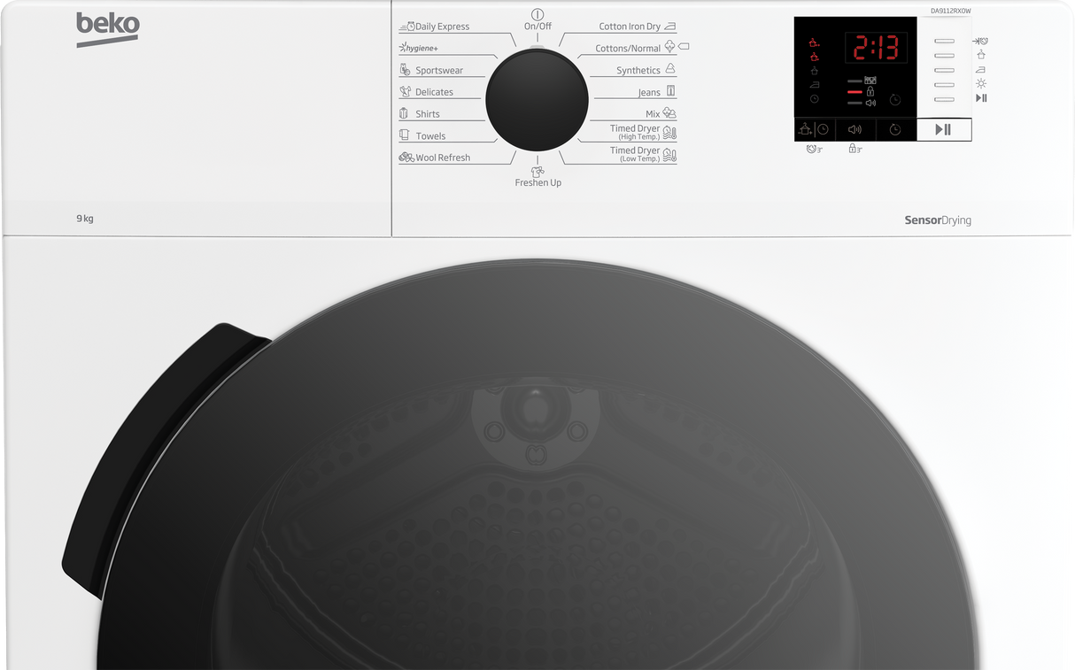 BEKO - DA9112RX0W: Tumble Dryer (Air Vented, 9 kg) AF Home