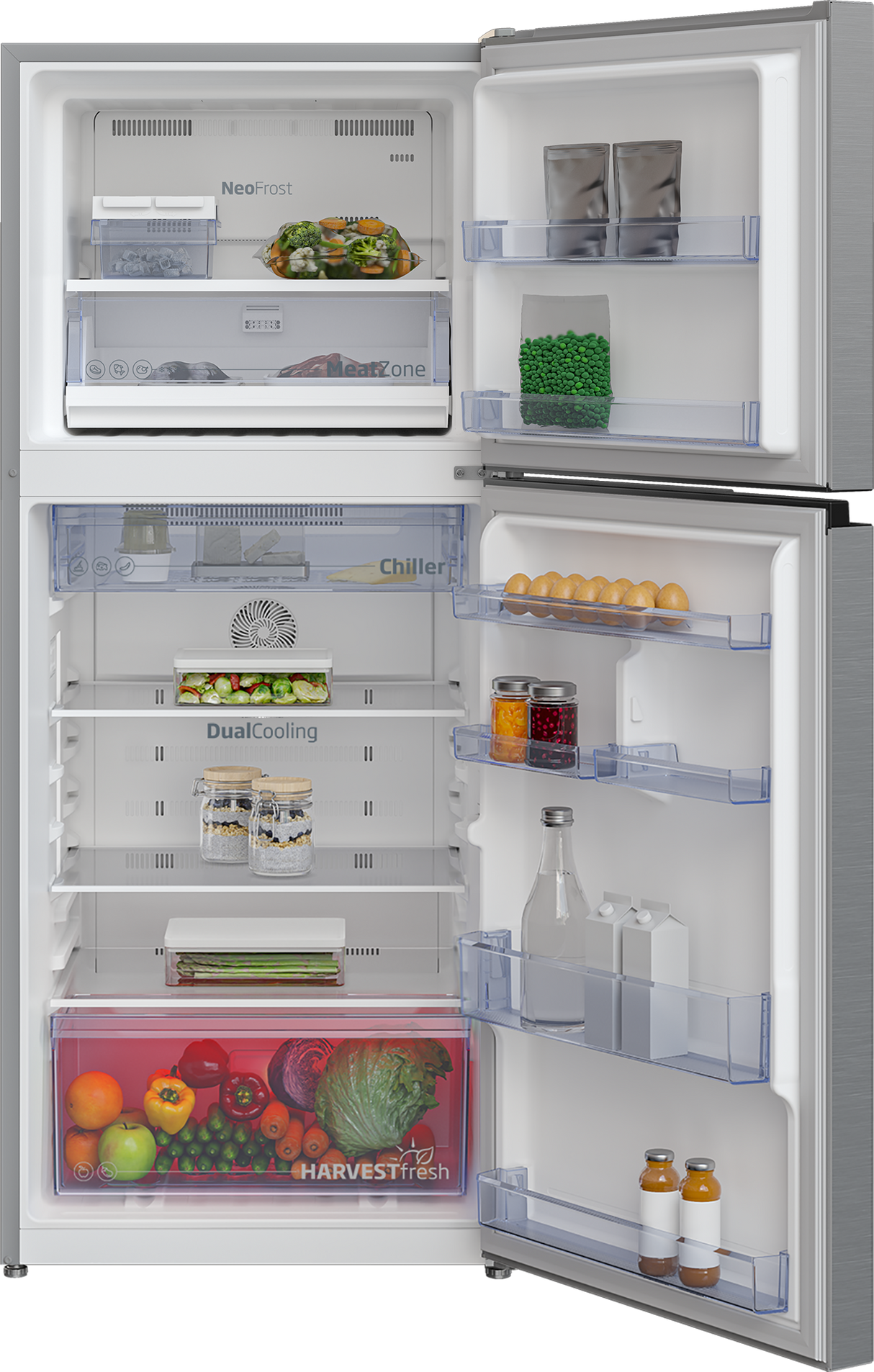 BEKO - RDNT371I50VS: Fridge Freezer (Freezer Top, 66 cm) AF Home