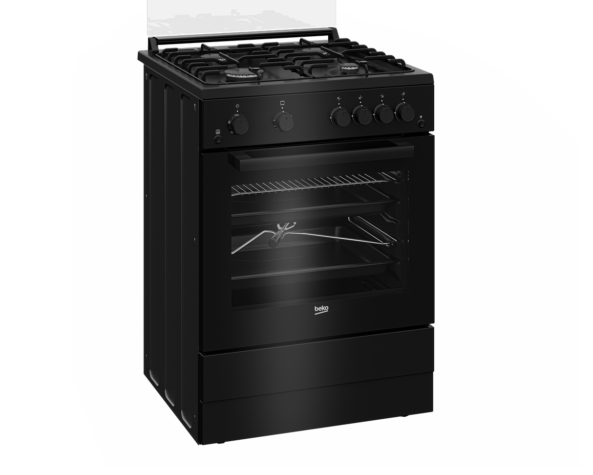 BEKO - FSGT62110GB: Freestanding Cooker (Gas, 60 cm) AF Home
