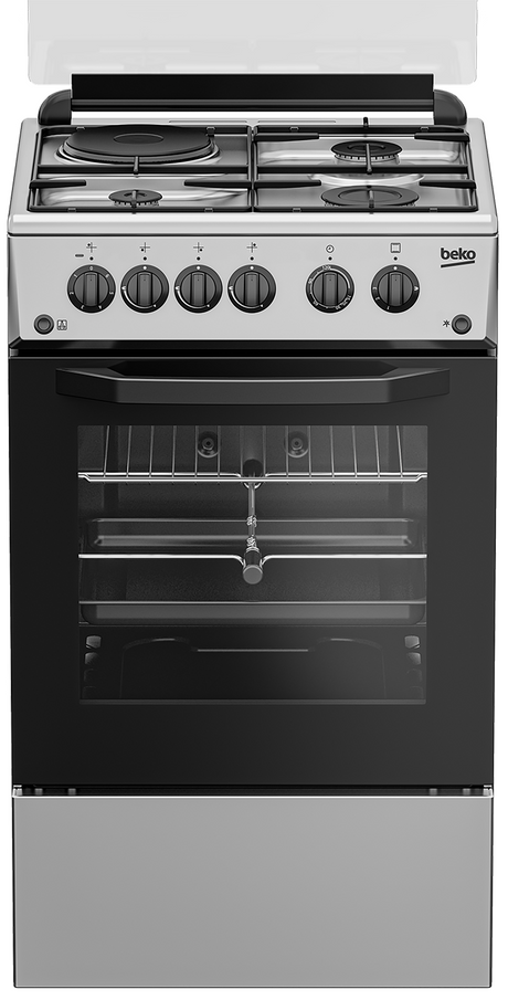 BEKO - FSGT43110GS: Freestanding Cooker (Gas, 50 cm) AF Home