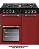 BEKO - BRC916GMB: Range Cooker (Multi-functional 90 cm Triple Cavity with Gas Cooktop) AF Home