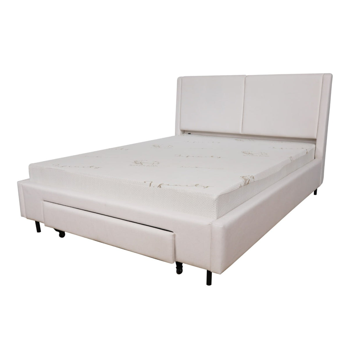 KRIZZY Bedframe with Drawer Furnigo