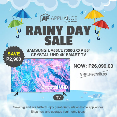 SAMSUNG UA55CU7000GXXP 55" Crystal UHD 4K Smart TV | Rainy Day Sale Samsung