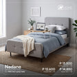 Flash Sale - Nadane Upholstered Bed Frame + FREE Abel Laptop Table AF Home