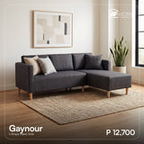 Gaynour L-Shape Fabric Sofa
