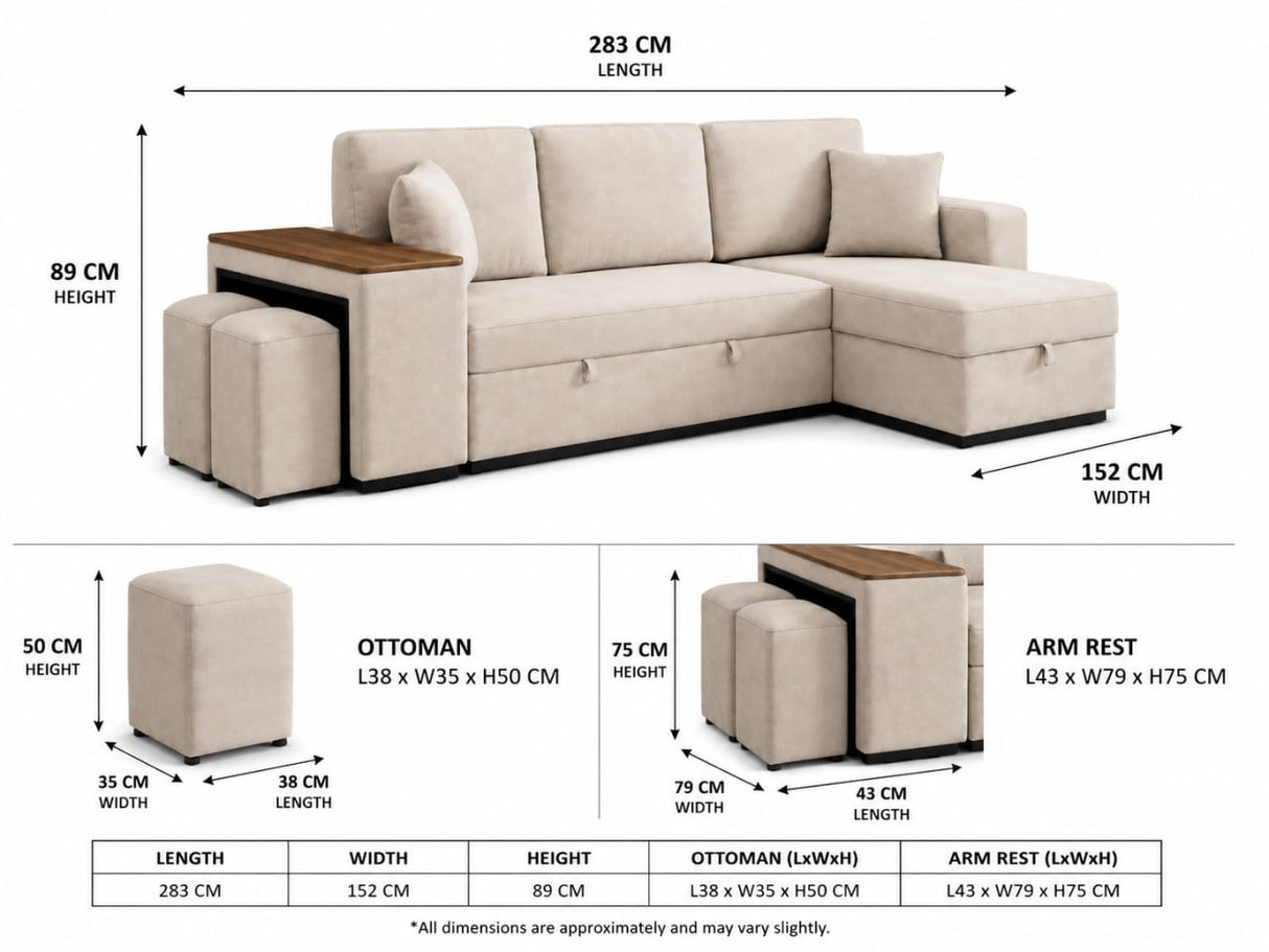 CRISTY L-Shaped sofa