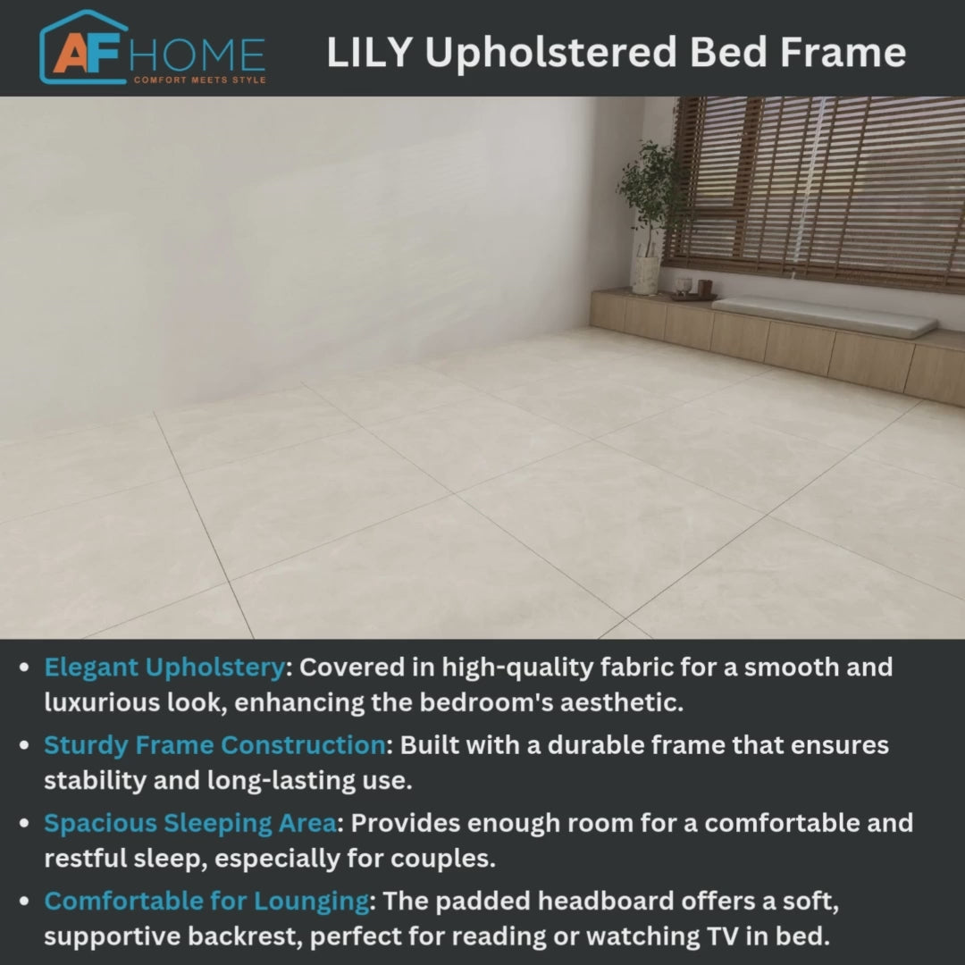 LILY Upholstered Bed Frame