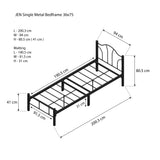 JEN Metal Bedframe Affordahome