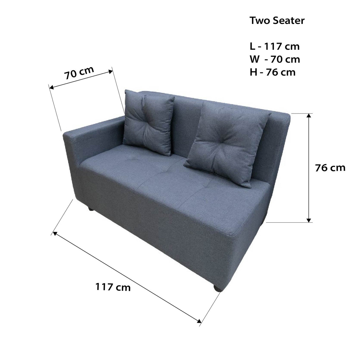 CONNER L-Shape Fabric Sofa with Ottoman Affordahome