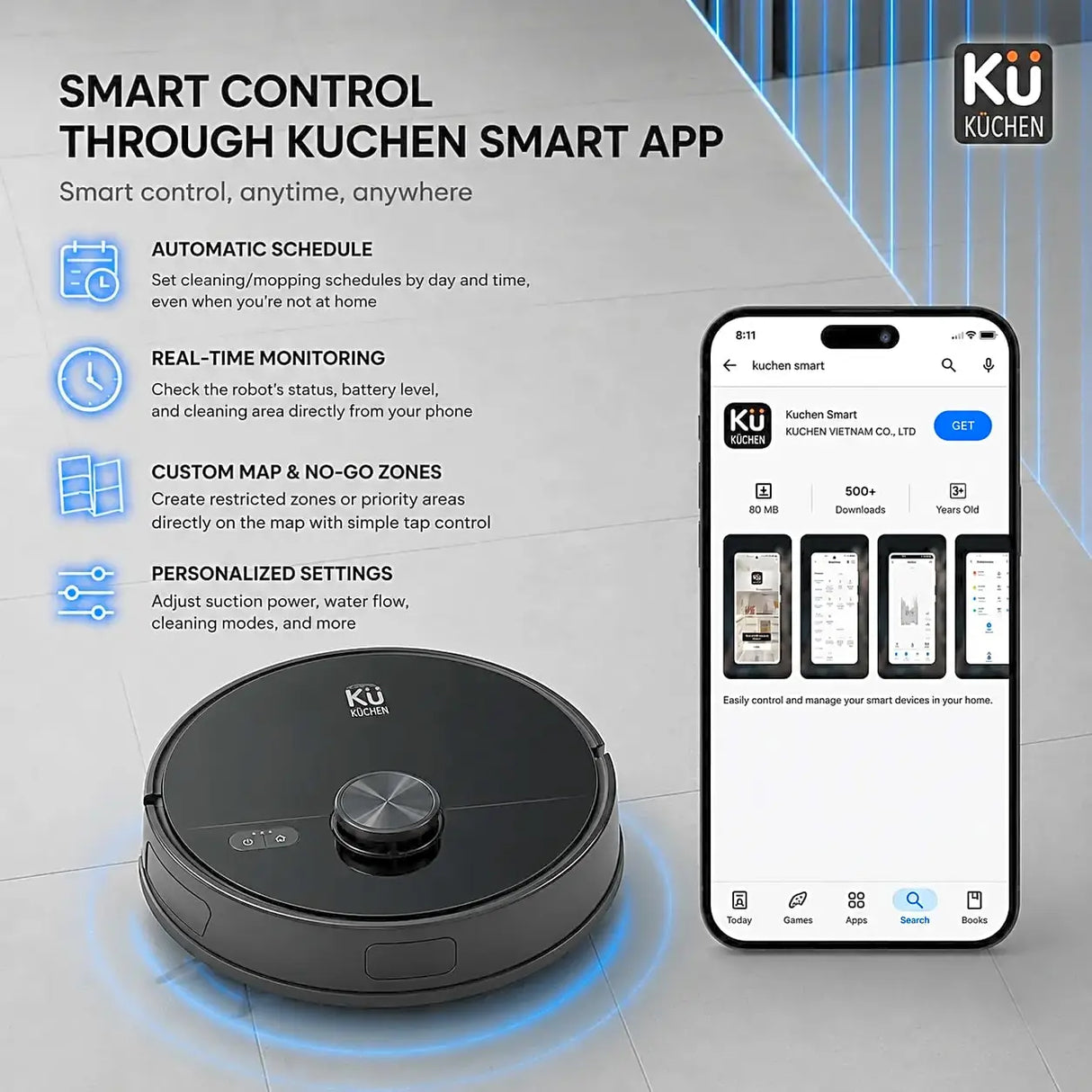 Robot Vacuum Cleaner KU PPR3006