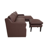 CHOLO L-Shape Sofa with Ottoman Affordahome