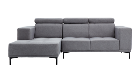 WARRICK L-Shape Fabric Sofa Furnigo