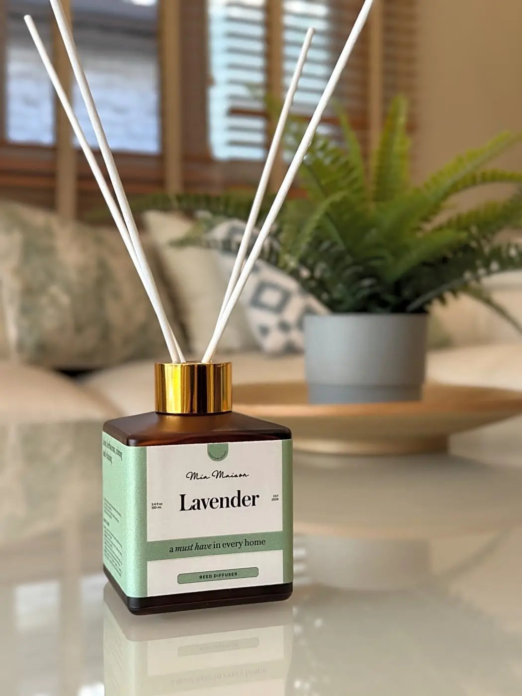 Mia Masion Reed Diffuser Square Amber 100ml Mia Maison