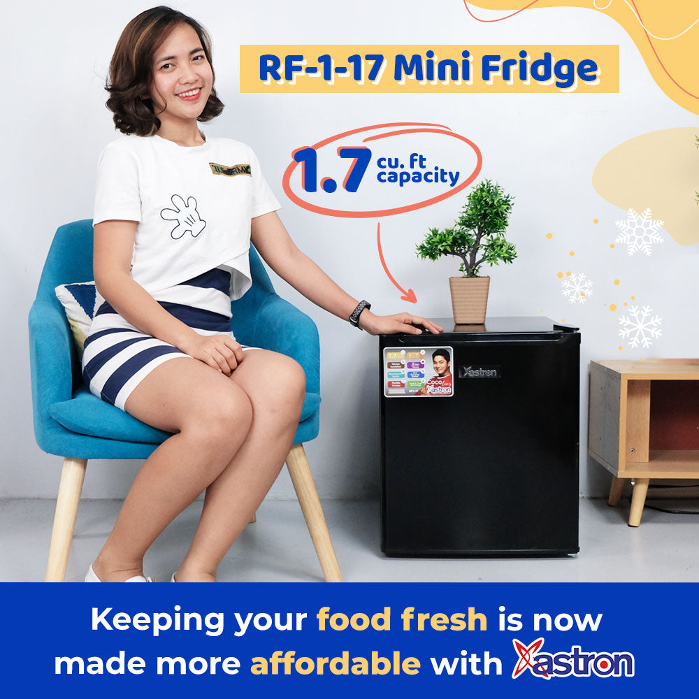 ASTRON RF1-17 1.7 CU FF. MINI COMPACT REFRIGERATOR Astron