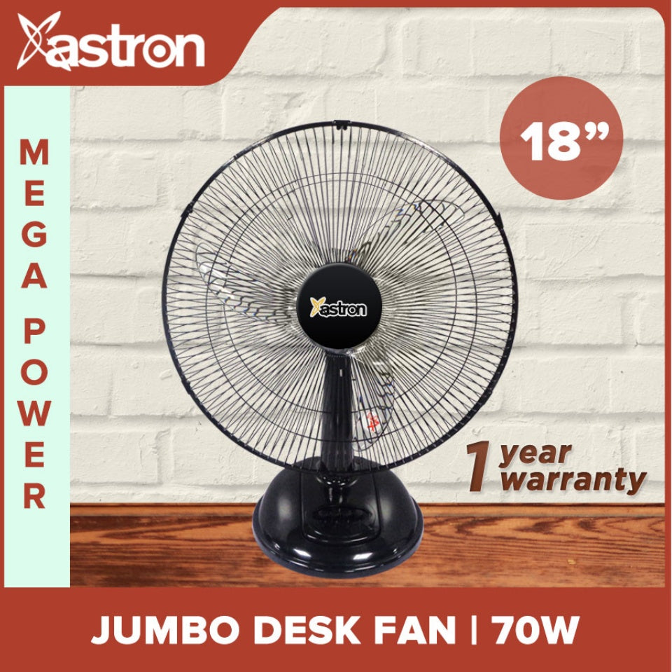 ASTRON Jumbo Desk Fan 18" Electric Fan Astron
