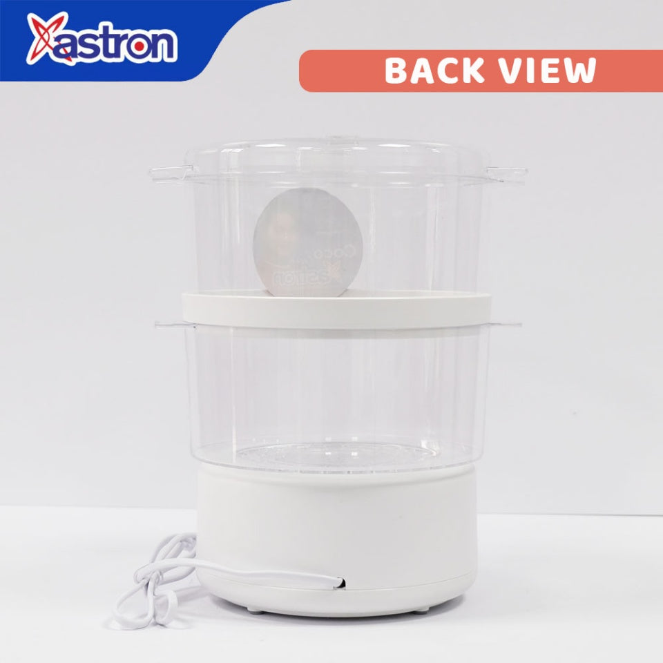 ASTRON FS-48 2-Layer Electric Food Steamer 400W 4.8L (White) Astron