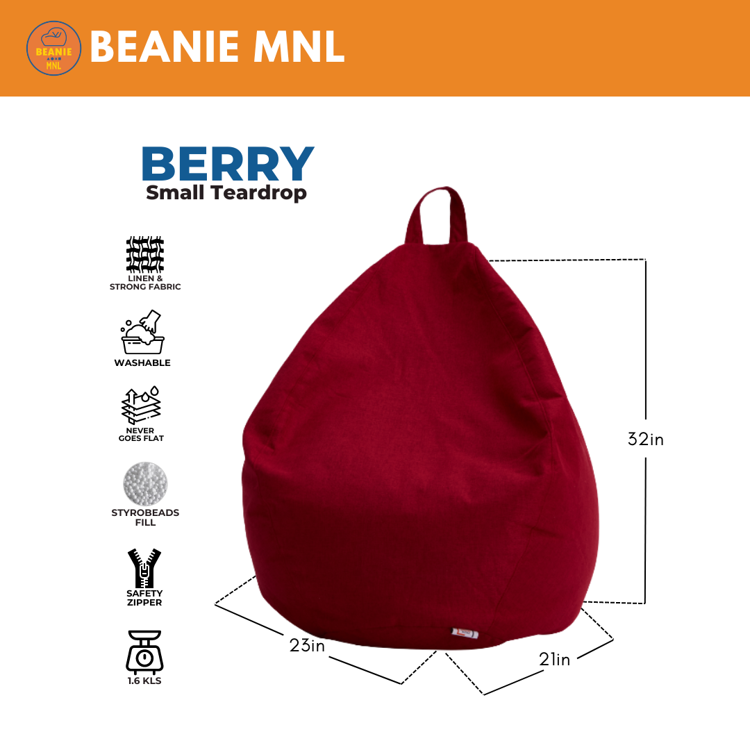 Beanie MNL - Berry Small Teardrop Beanie MNL