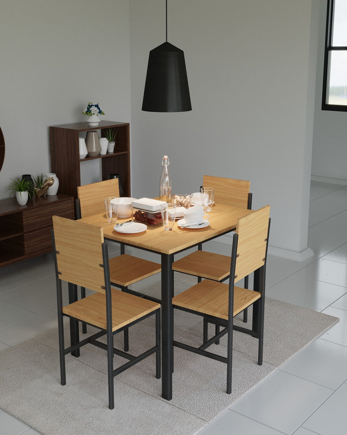 MODENA Dining Set w/o cushion Affordahome