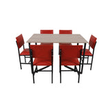 CROSS Dining Set 6 Seater Affordahome