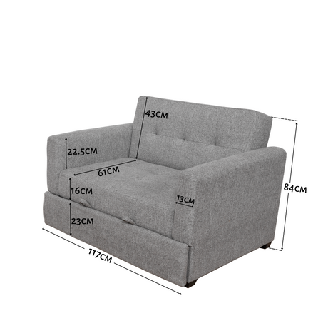 SHARON Pullout Fabric Sofabed Affordahome