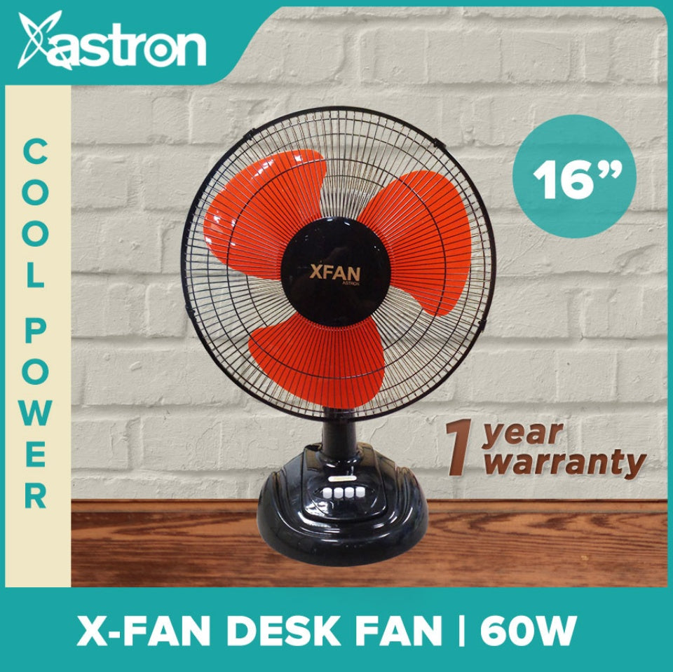 ASTRON X-Fan Desk Fan 16" Electric Fan Astron