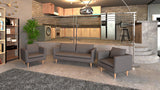 JANE 3-Seater Fabric Sofa Furnigo