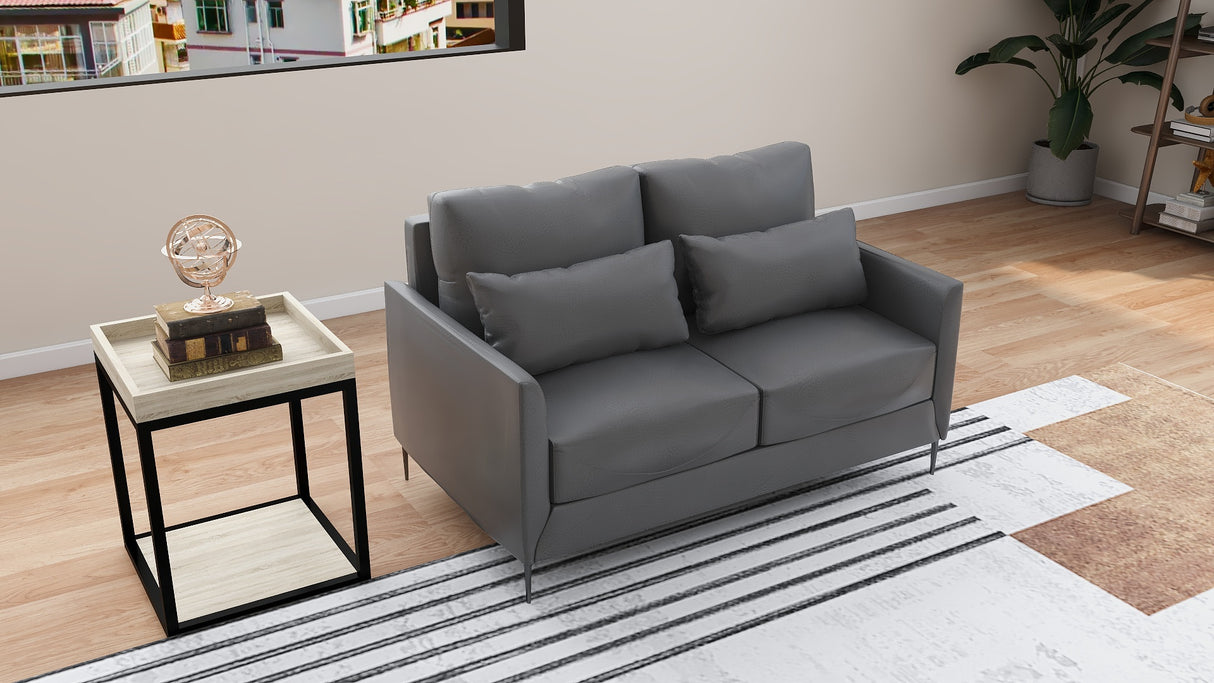 ASTRID 2-Seater Leather Sofa Furnigo