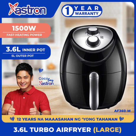 ASTRON AF360-M 3.6L INNERPOT, 5L OUTERPOT AIRFRYER (1500W) Astron