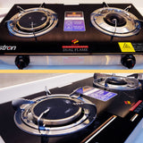 ASTRON DUAL FLAME DOUBLE BURNER GAS STOVE Astron
