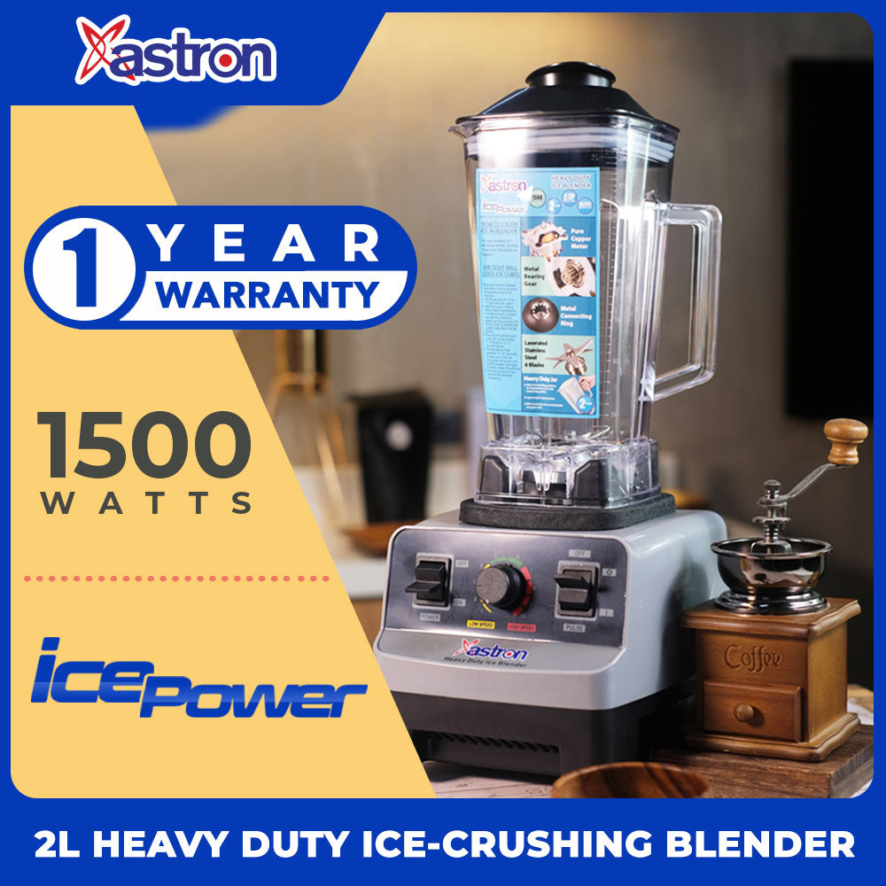 ASTRON Ice Power Heavy Duty Ice-Crushing Blender (1500W) (2L Capacity) Astron