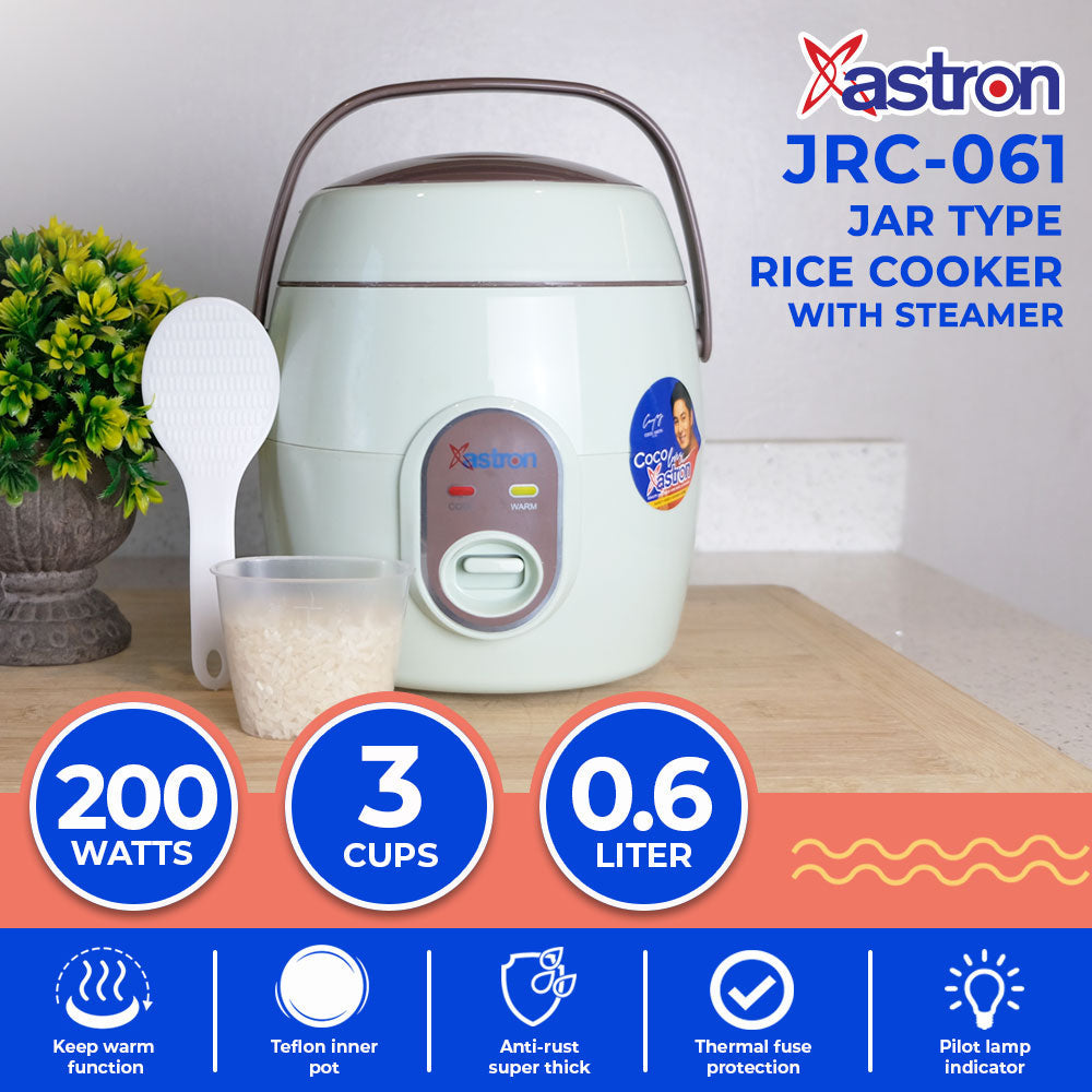 ASTRON Astron JRC-061 0.6L Jar Type Rice Cooker Astron