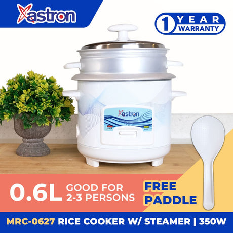 ASTRON MRC-0627 0.6L Rice Cooker with Steamer Astron