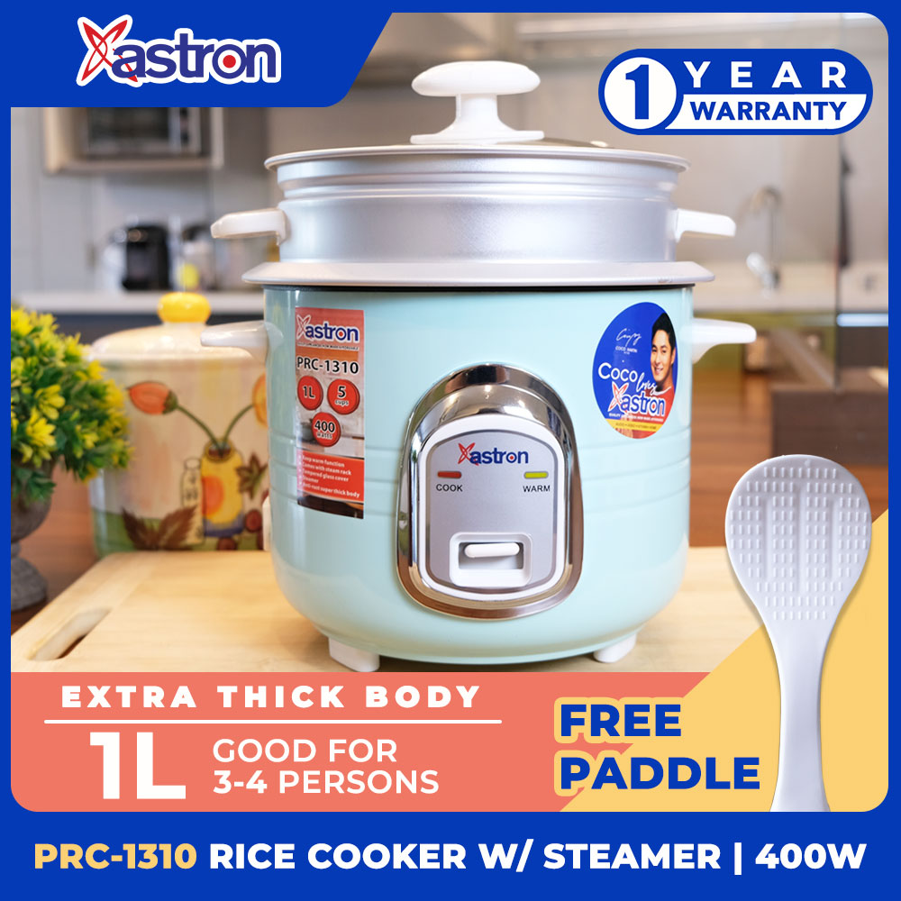 ASTRON PRC-1310 RICE COOKER (1.0L, 5 CUPS, W/ STEAMER, EXTRA THICK BODY) Astron