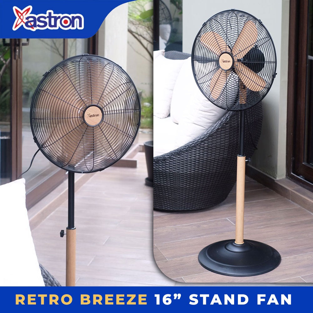 ASTRON Retro Breeze Stand Fan 16" Electric Fan Astron