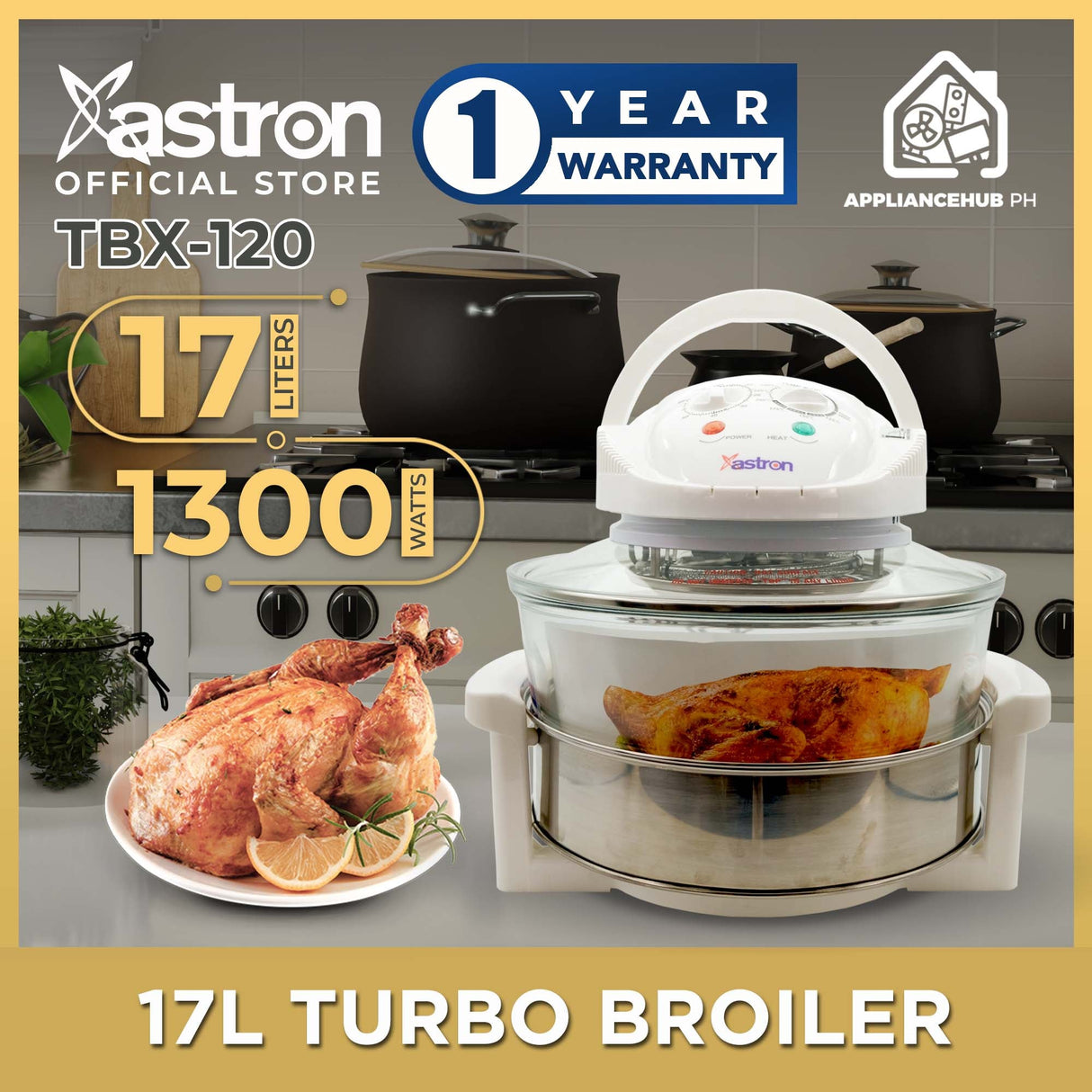 ASTRON TBX-120 TURBO BOILER (17L, 1300W) Astron