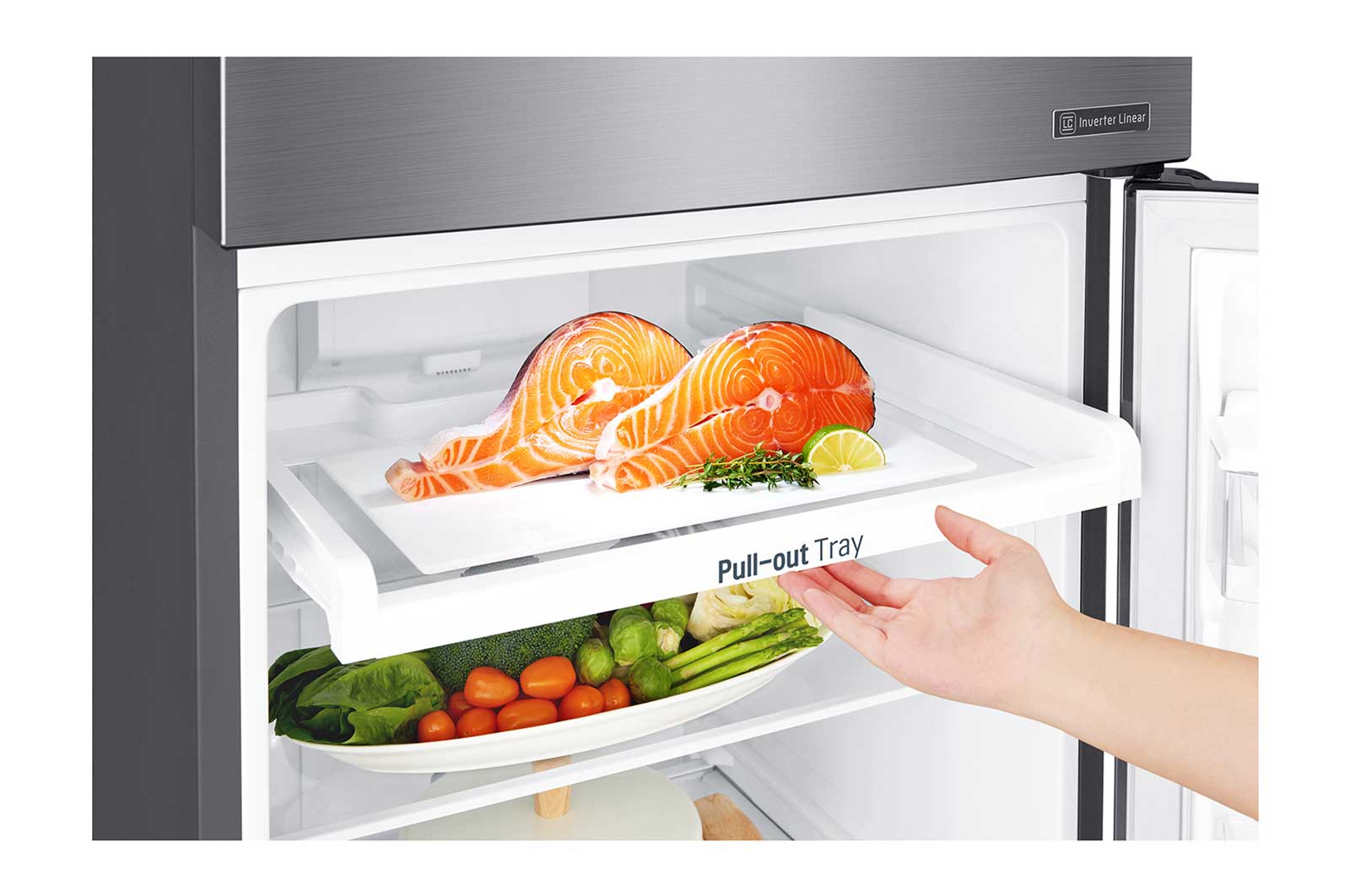 LG 8.0 cu.ft. Smart Inverter Refrigerator (GR-C222SLCN) LG