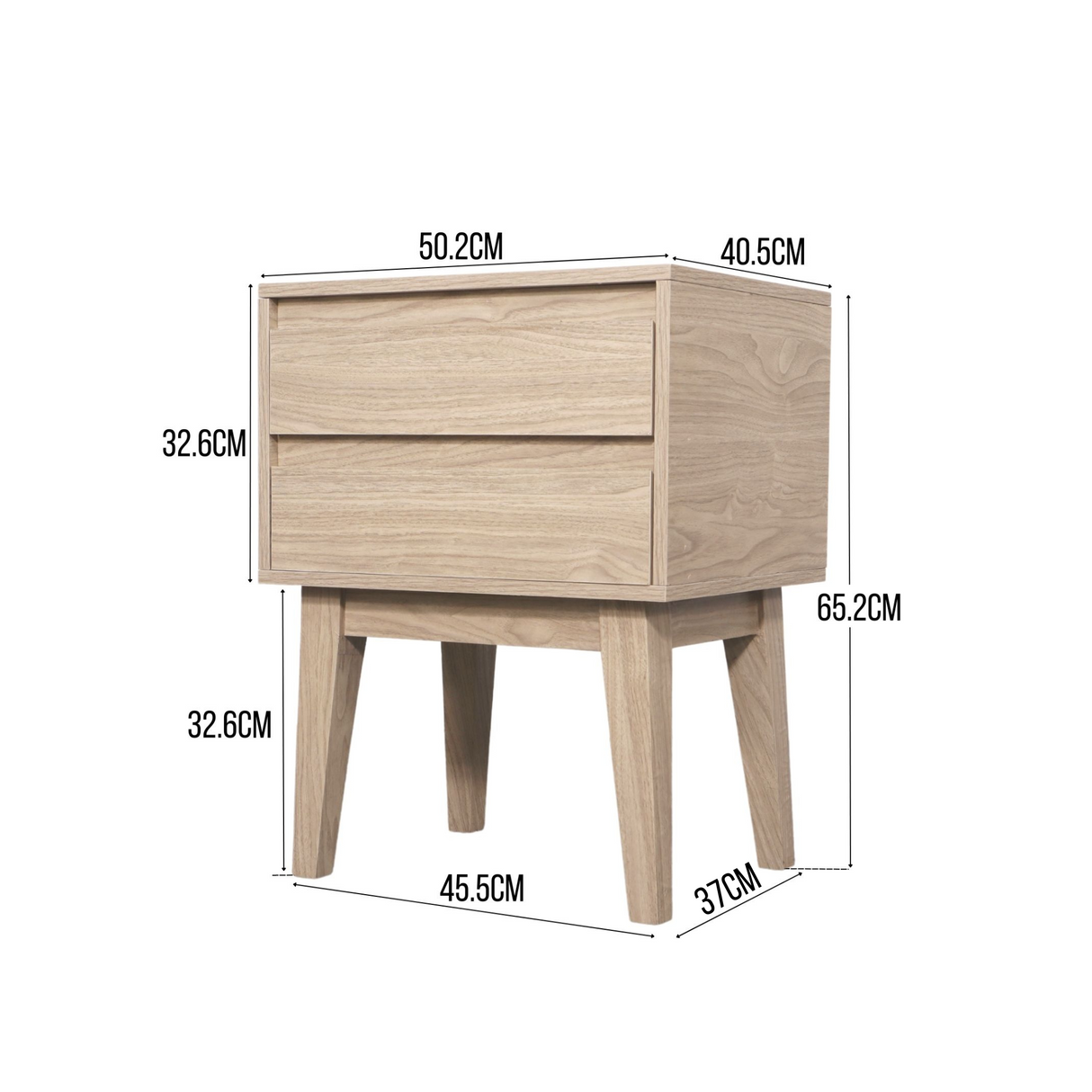 COOPER 2Drawer Side Table AF Home