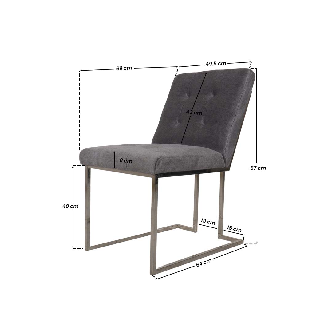 ARKIN Stainless Steel Chair Affordahome