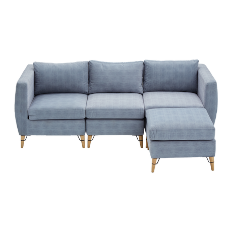 BLAINE L-Shape Fabric Sofa Furnigo