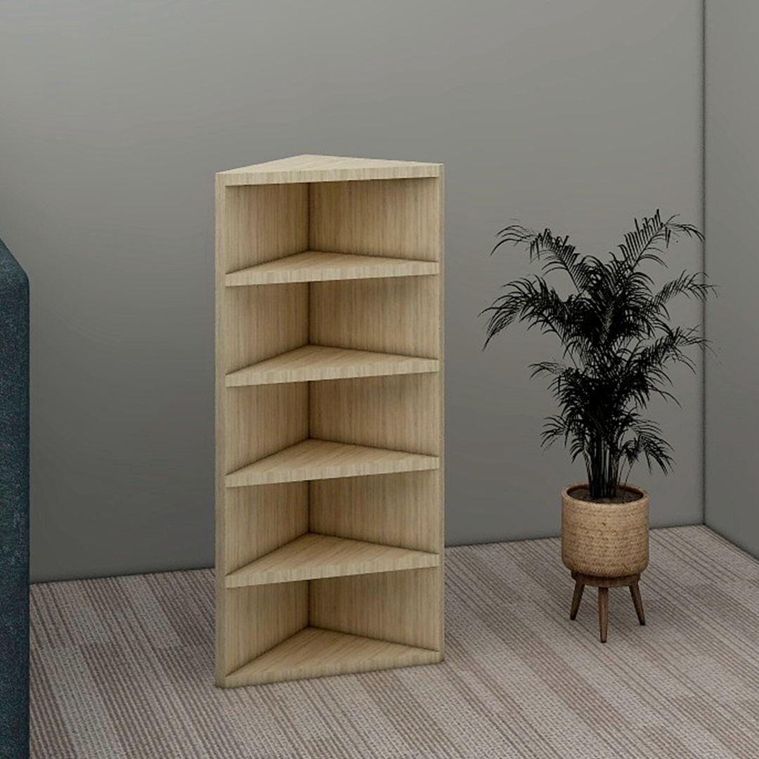 DECKER Corner Bookshelf Affordahome