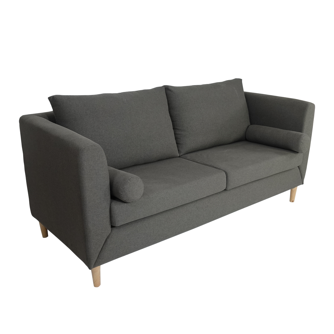 JASMIN 3 Seater Fabric Sofa with Pillows Furnigo