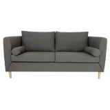 JASMIN 3 Seater Fabric Sofa with Pillows Furnigo