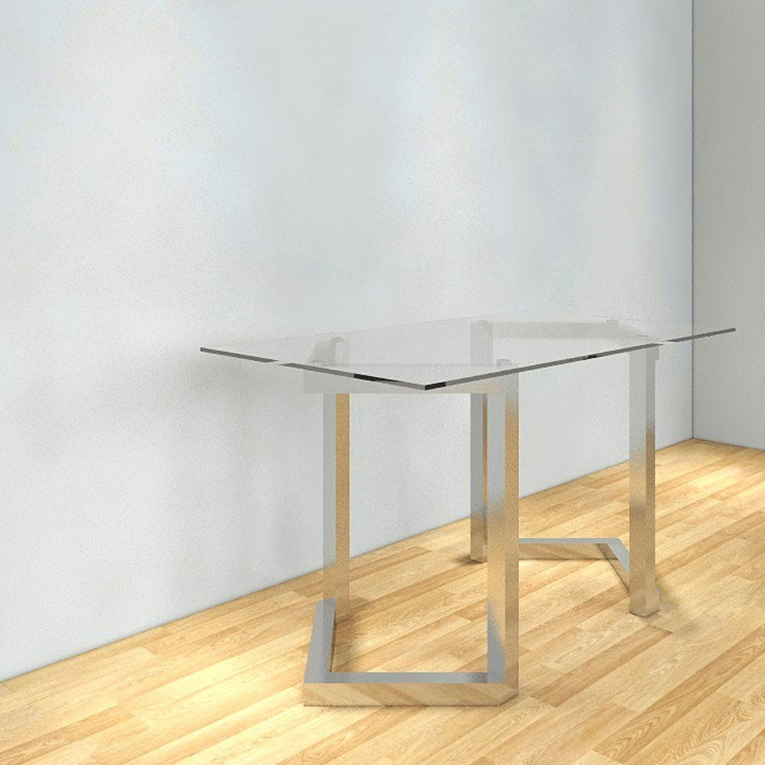 KORTEL Stainless Steel Dining Table (4-6 Seater) Furnigo