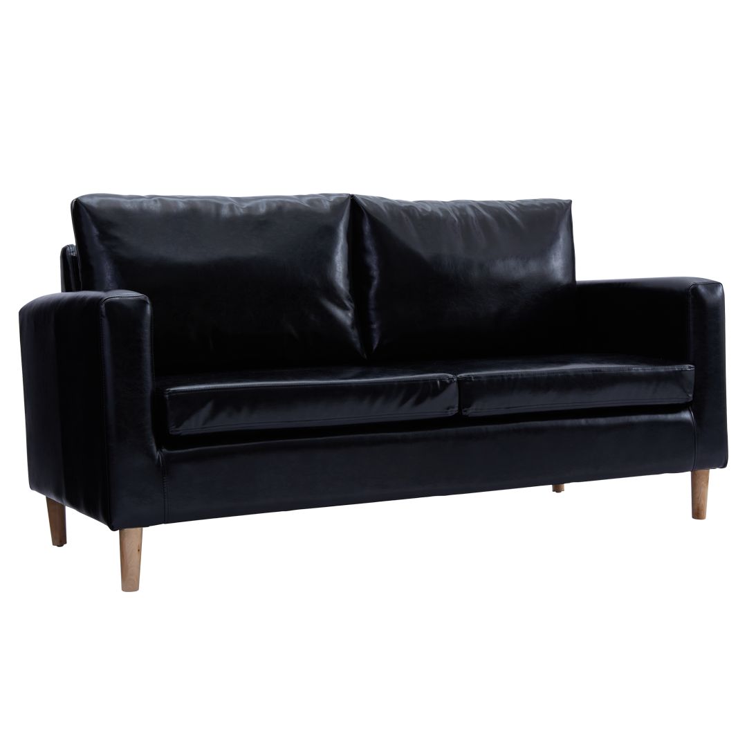 SANDER 3-Seater Leather Sofa AF Home